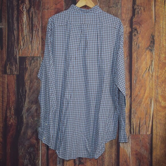 RALPH LAUREN Men's Sz 2XLT Plaid Button Front Shirt - Picture 5 of 7